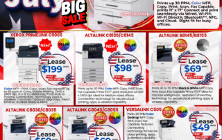 Business copiers 2025 July 4th Big Sale in Tampa bay on mfp's. Xerox Altalink C8145 lease in clearwater, fl.