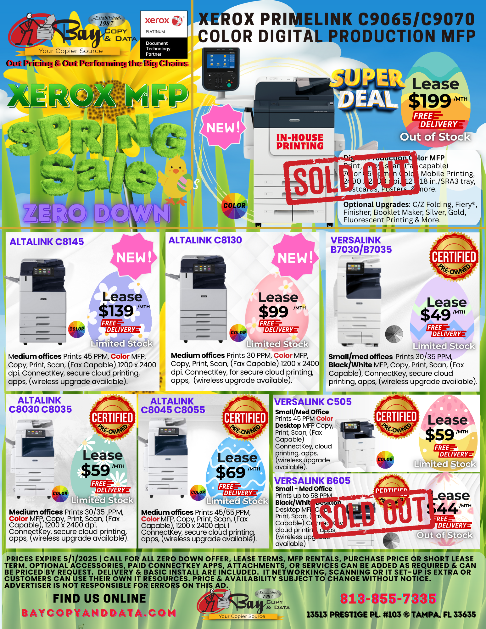 Black Friday Specials in Tampa Bay. Lowest copier prices.