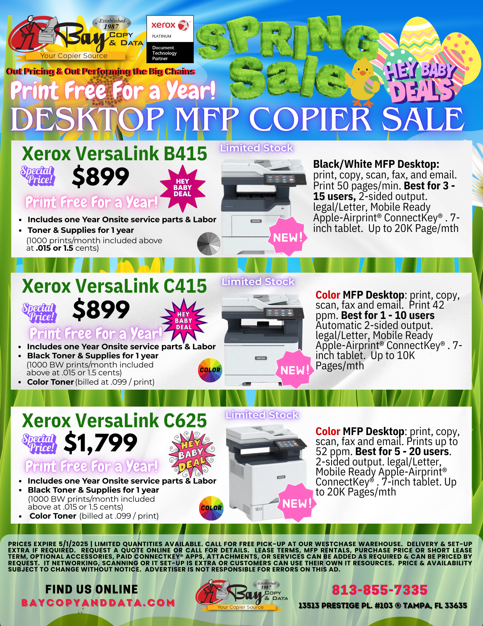 Black Friday Specials in Tampa Bay. Lowest copier prices.